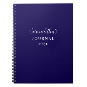 Blue Personalized Modern Journal