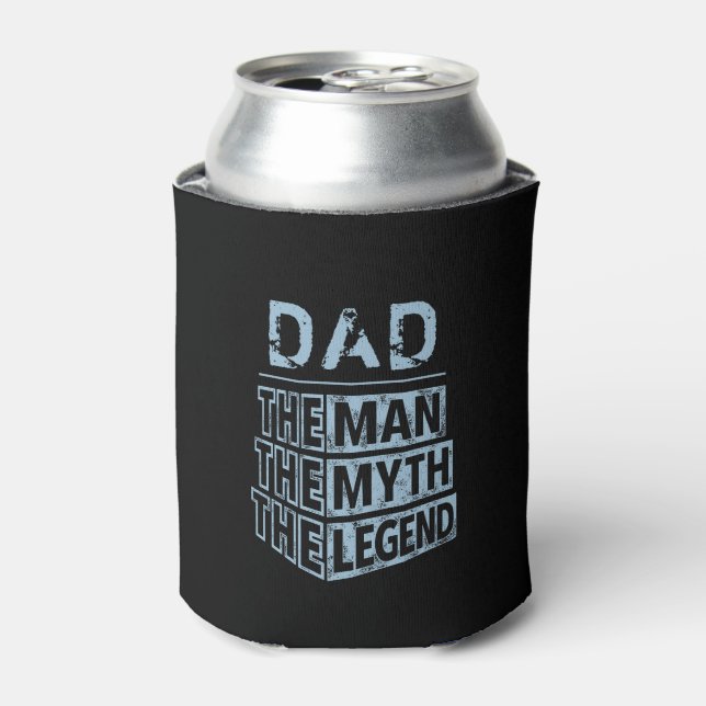 Blue Personalized Name The Man The Myth The Legend Can Cooler (Can Front)