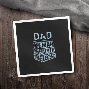 Blue Personalized Name The Man The Myth The Legend Napkin
