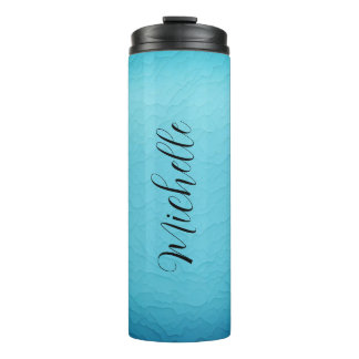 Blue Personalized Name Thermal Tumbler