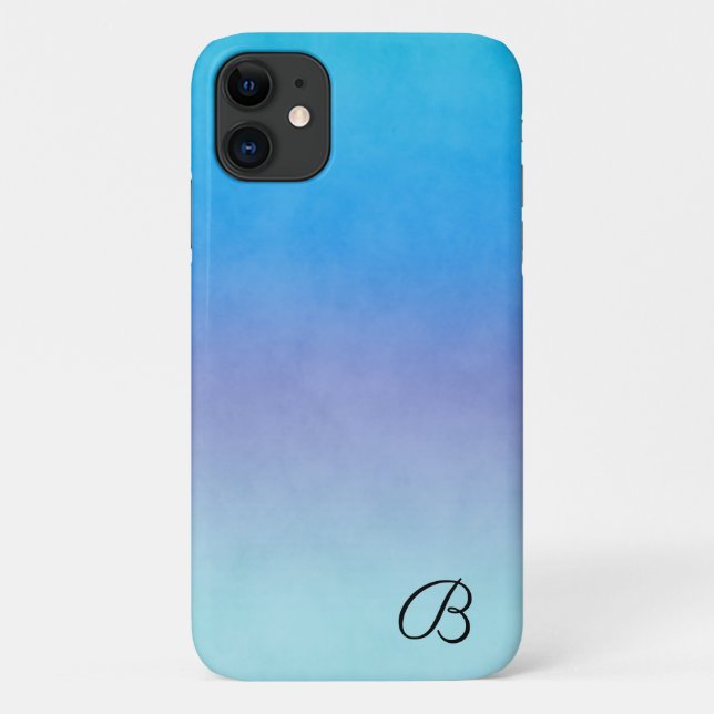 Blue Personalized Phone Case (Back)