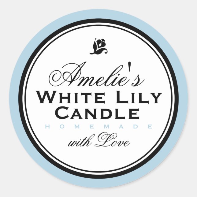 BLUE | PERSONALIZED SOAP & CANDLE STICKER (Front)