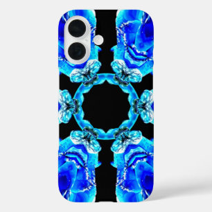 Blue Petals iPhone 16 Case