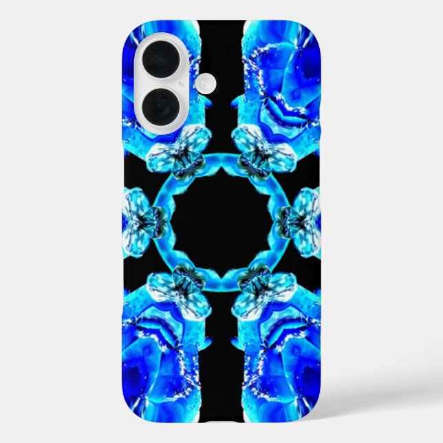 Blue Petals Case-Mate iPhone Case (Back)