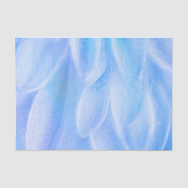 Blue Petals Custom 10lb Tissue Paper (Front)