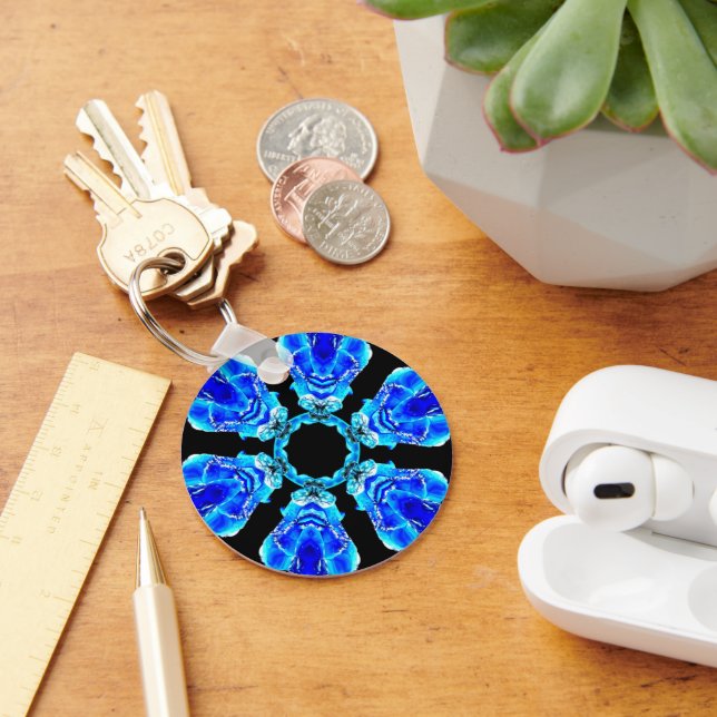 Blue Petals Keychain (Desk)
