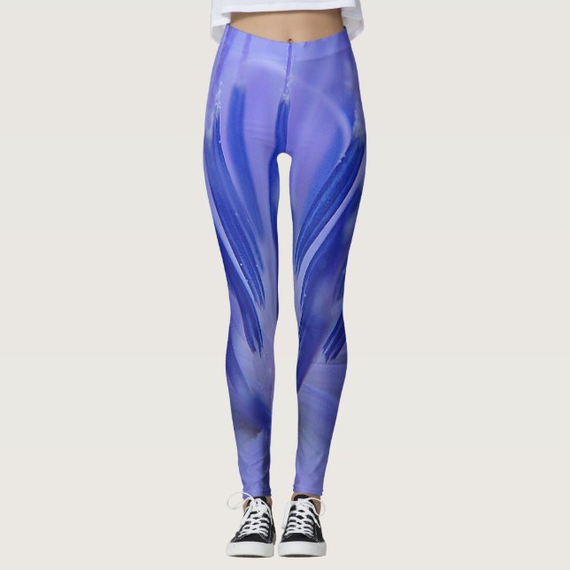 Blue petals leggings (Front)