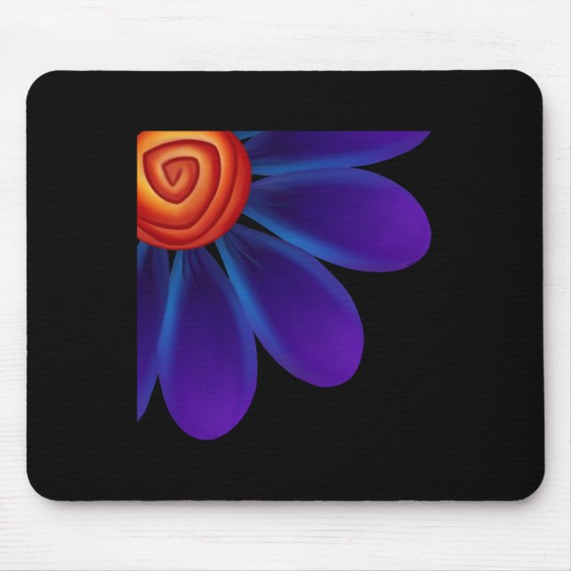 Blue Petals Update Sticker  Mouse Pad (Front)