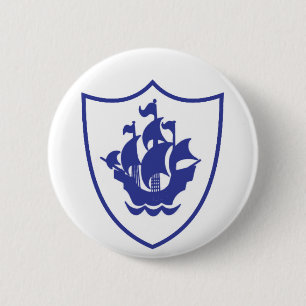 Blue Peter Shield Badge 2 Inch Round Button