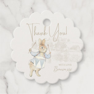 Blue Peter the Rabbit Some Bunny Baby Shower Favour Tags