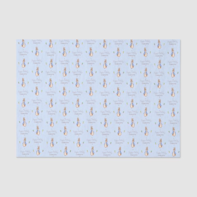 Blue Peter the Rabbit Tissue Paper (Front)