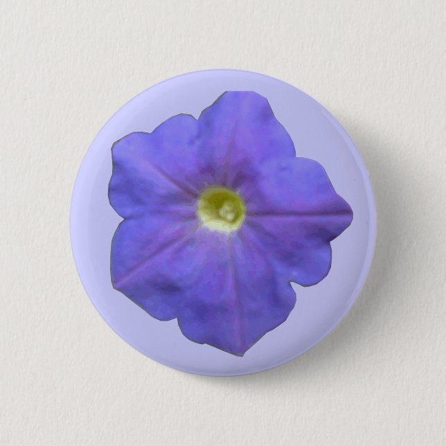 Blue Petunia Button (Front)