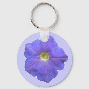 Blue Petunia Keychain