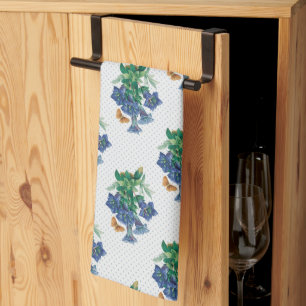 Blue Petunia Kitchen Towel