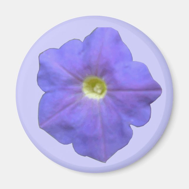 Blue Petunia Magnet (Front)