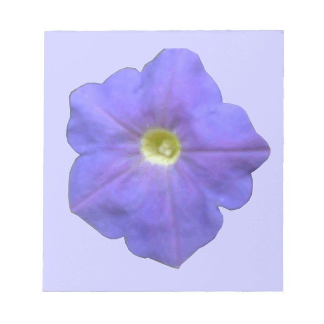 Blue Petunia Notepad (Front)