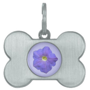 Blue Petunia Pet Tag