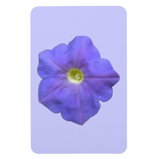 Blue Petunia Premium Magnet (Vertical)