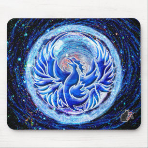 Blue Phoenix Mouse Pad