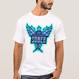 Blue Phoenix of Sobriety T-Shirt