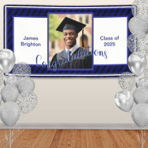 Blue Photo Graduation
