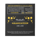 Blue Photo Graduation Favour Candy Wrappers Notepa