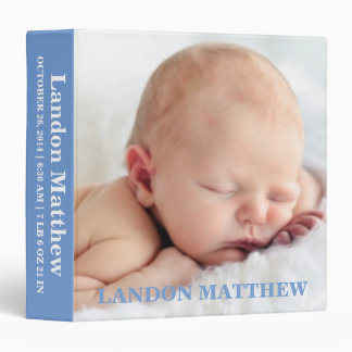 Blue Photo Personalized Binder Album
