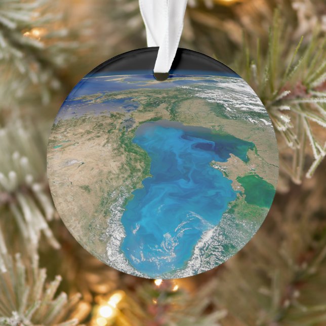 Blue Phytoplankton Bloom In The Black Sea Ornament (Tree)