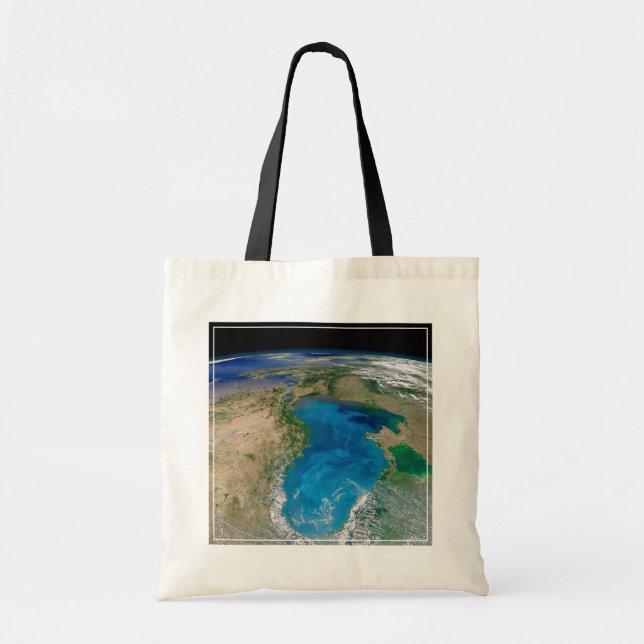 Blue Phytoplankton Bloom In The Black Sea Tote Bag (Front)