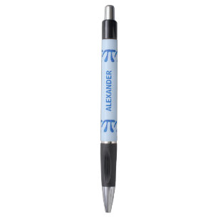 Blue Pi Symbol Math Geek Fun School College Pen