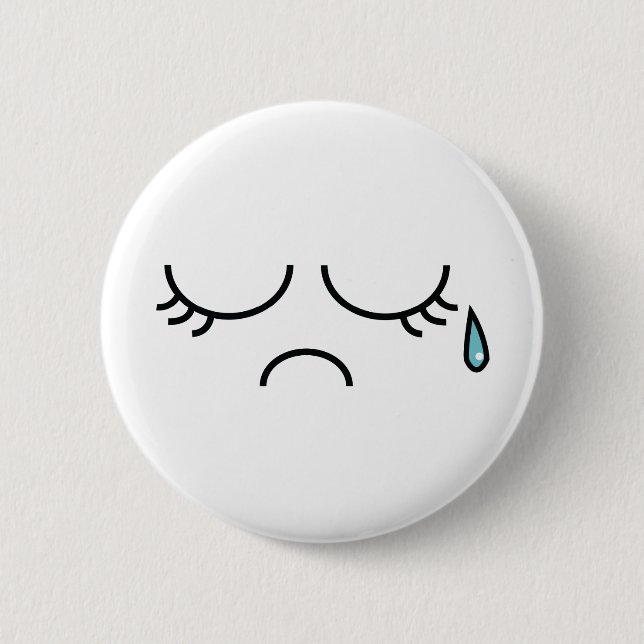 Blue Picadilly 2 Inch Round Button (Front)