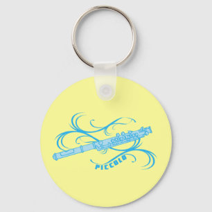 Blue Piccolo Keychain