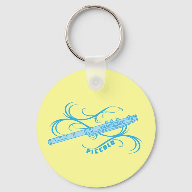 Blue Piccolo Keychain (Front)