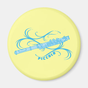 Blue Piccolo Magnet