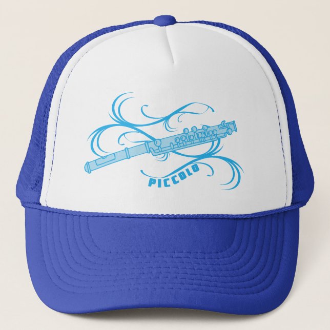 Blue Piccolo Trucker Hat (Front)