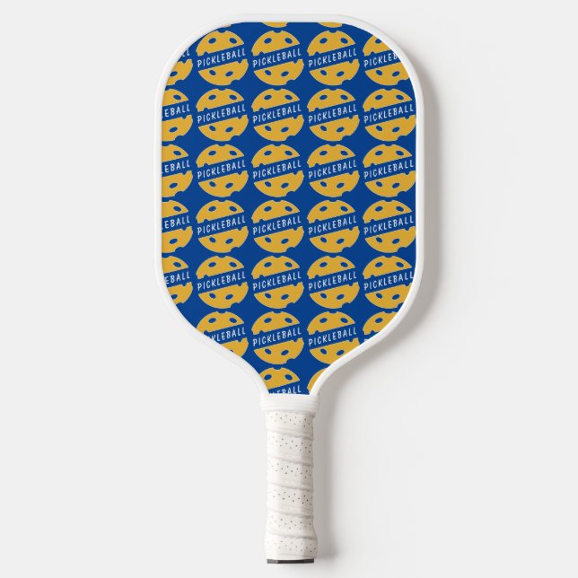 Blue Pickleball Pattern Pickleball Paddle (Front)