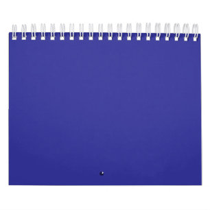 Blue (pigment) (solid colour) calendar