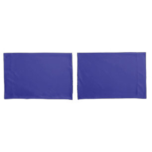 Blue (pigment) (solid colour) pillowcase