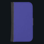 Blue (pigment) (solid colour)  samsung s4 wallet case<br><div class="desc">Blue (pigment) (solid colour)</div>