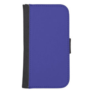 Blue (pigment) (solid colour)  samsung s4 wallet case