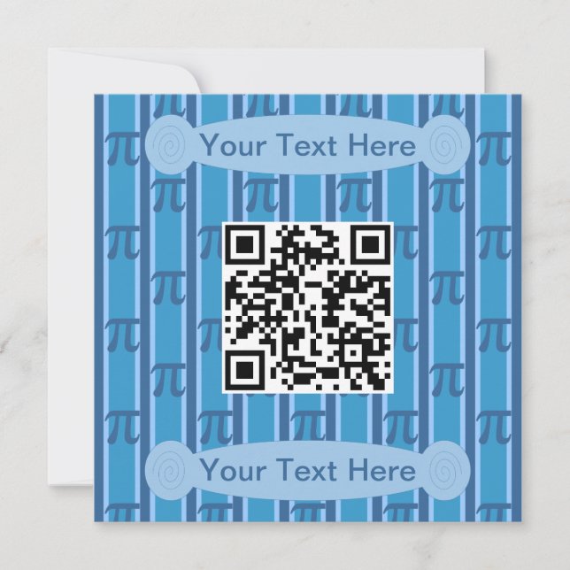 Blue PII 3.142 Invitation (Front)
