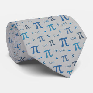 Blue PII 3.142 Mathematics Tie