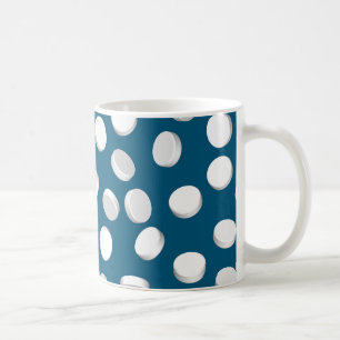blue pills drugs coffee mug