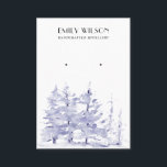 BLUE PINE TREE WINTER FOREST STUD EARRING DISPLAY BUSINESS CARD<br><div class="desc">If you need any further customisation please feel free to message me on yellowfebstudio@gmail.com.</div>