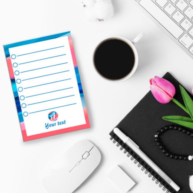 Blue Pink abstract  initial Post-it Notes (Creator Uploaded)