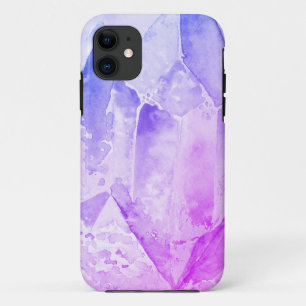 *~* Blue Pink Amethyst Crystal Healing Energy iPhone 11 Case