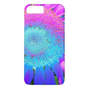 Blue Pink and Purple Sunflower Case-Mate iPhone Case