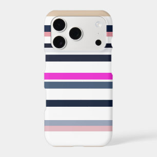 Blue Pink and Sand Stripes