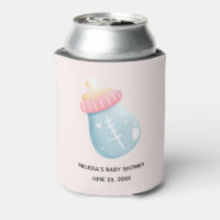 Blue & Pink Baby Bottle Cute