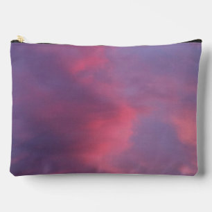 Blue Pink Clouds Accessory Pouch